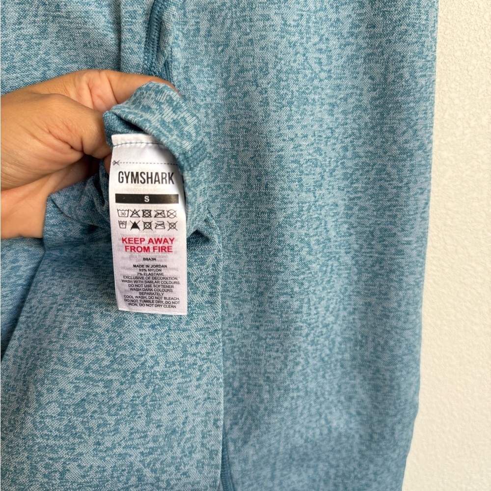 Gymshark Marl Seamless Teal Women's Leggings new size small - Picture 5 of 5